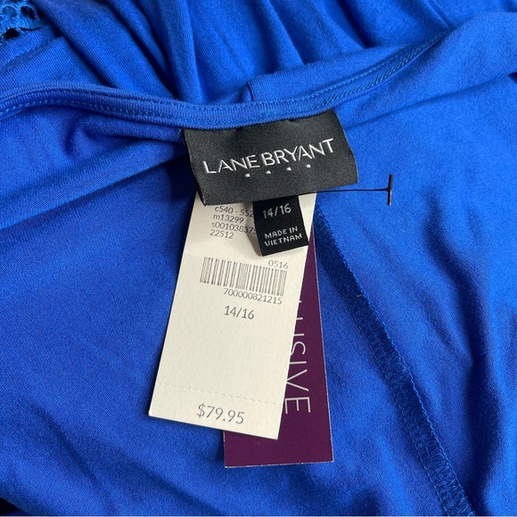 Lane Bryant Blue Hi Low Lace Maxi Dress Size 14/16 - Picture 3 of 6